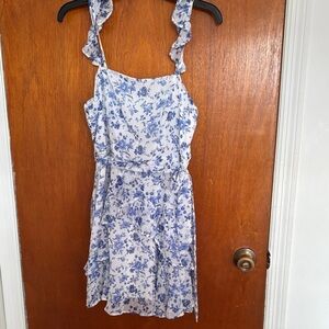 Trixxi Blue and White Floral Dress